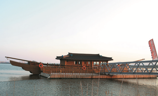 옥암지구내 영산강 황포돛배 (2011년)