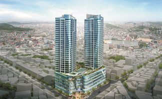 주-상-관 복합건물 조감도