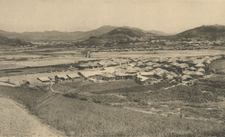 죽교2동 공동묘지 언덕에서 바라본 대성동(1930년)