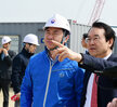 김영춘 해수부장관 세월호 거치현장 안전점검 (03.28.목포신항)