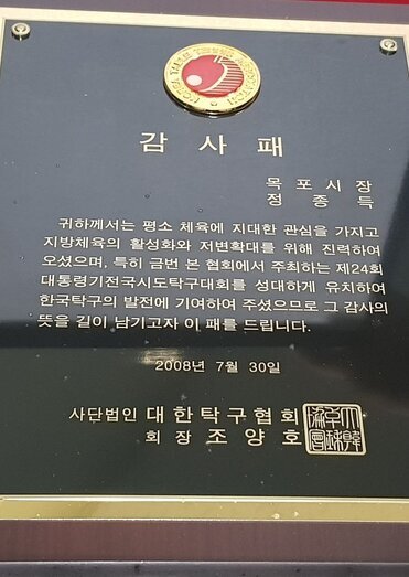 감사패