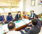 (08.04.시장실) 목포신항만운영(주)시청하키팀 운영지원 후원금 기탁식