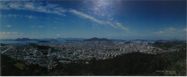 유달산이 있는 목포시 전경