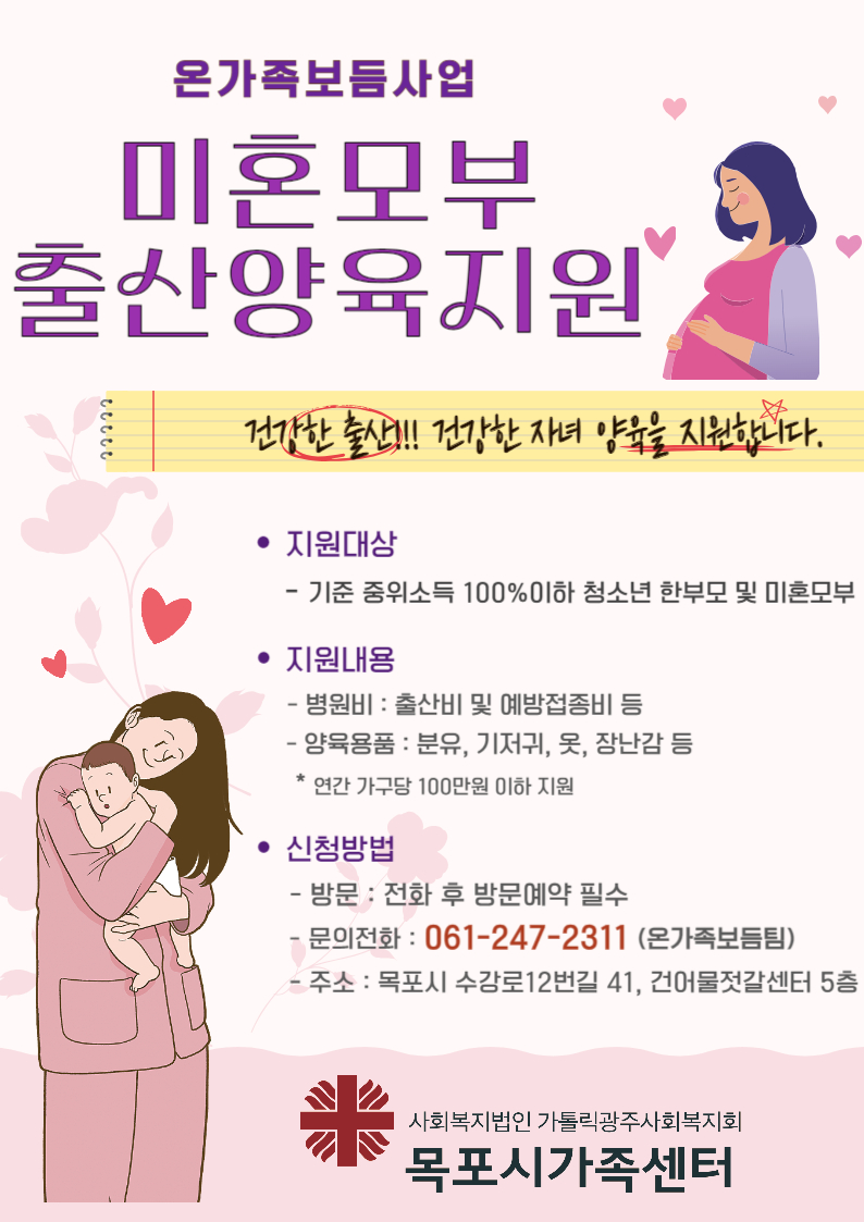 미혼모부 출산양육지원사업