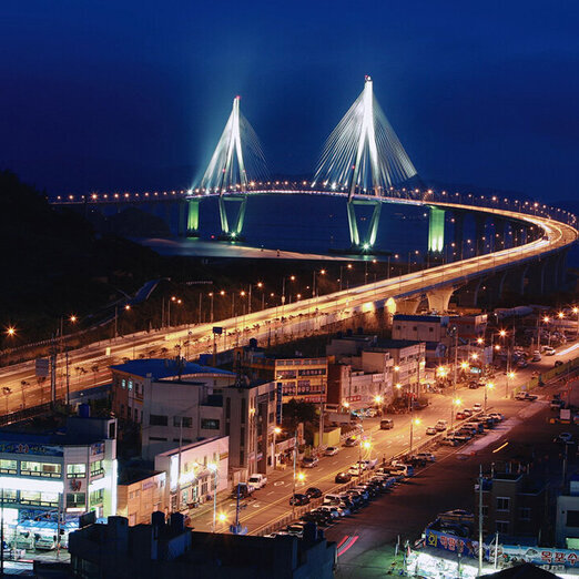 Sunset at Mokpo Bridge