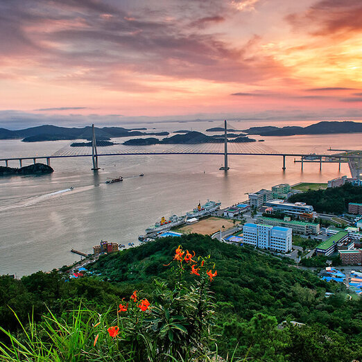 Sunset at Mokpo Bridge