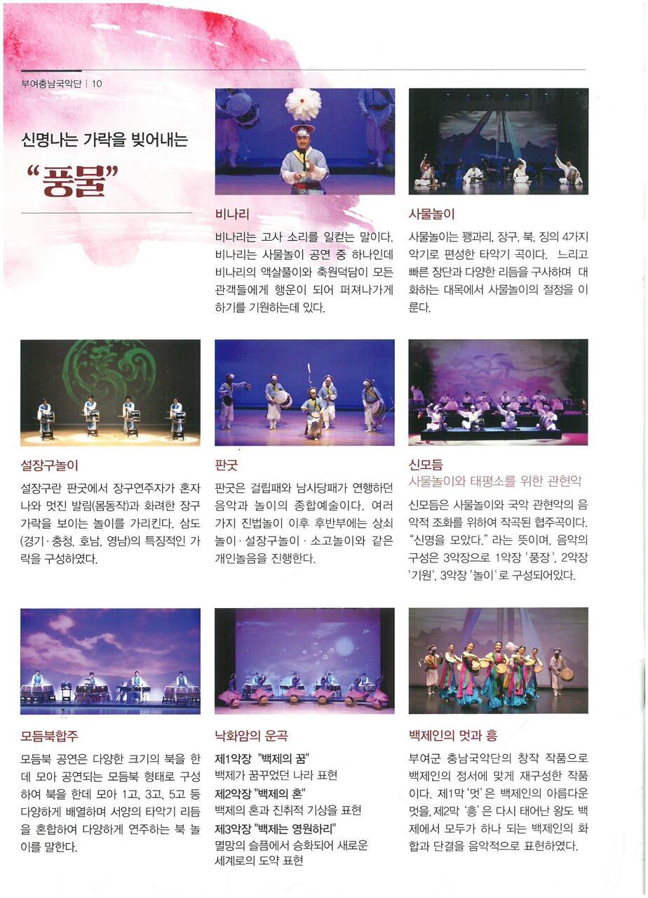 부여군 충남국악단 - 풍물