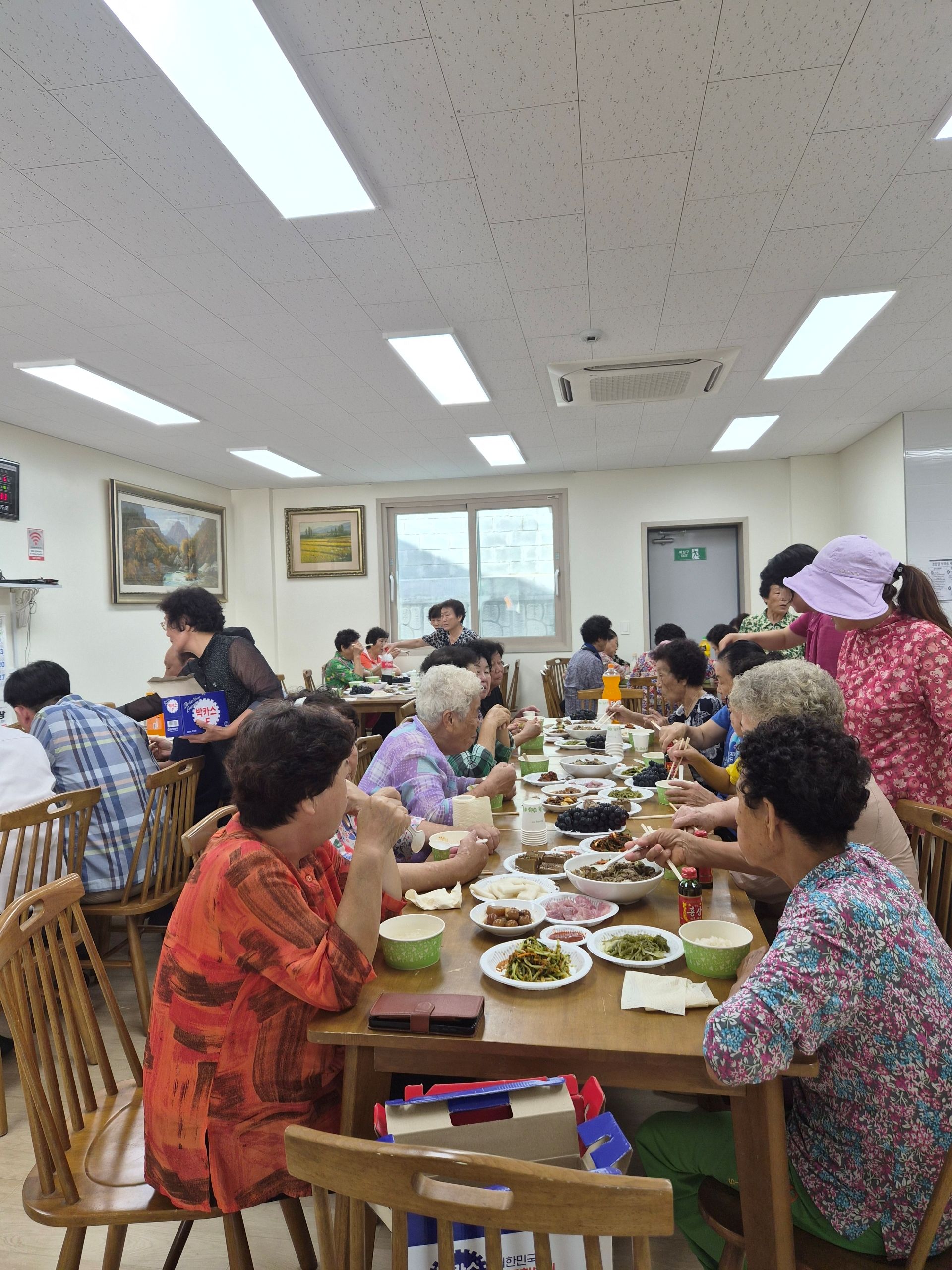 삼향동, 대박산 경로당 어르신들께 정성 가득 점심 대접