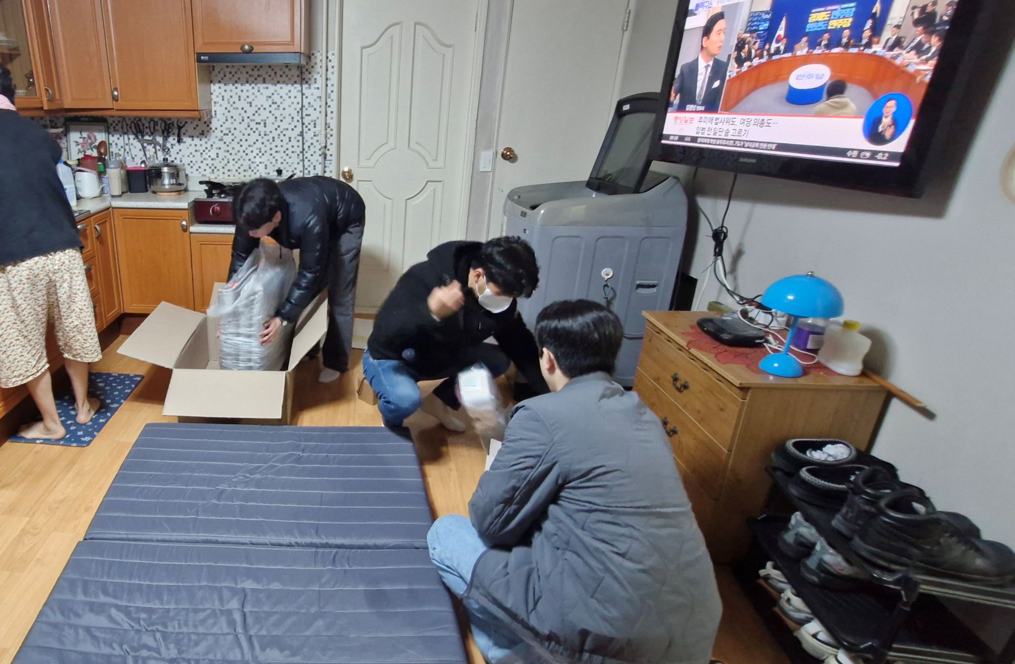목포향기나는교회, 목원동에 사랑의 온수매트 전달