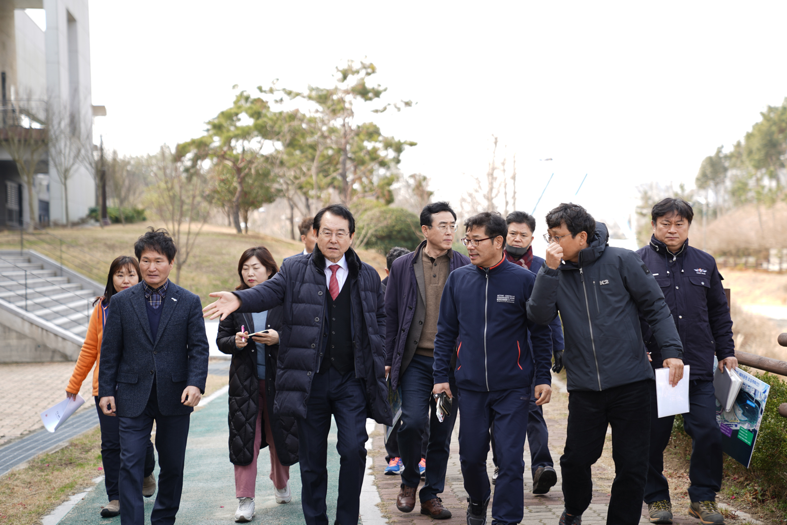 (02.22.삼학도 테마공원,조각공원) 삼학도 테마공원 조성사업 현장점검, 조각공원 설치물 현장점검