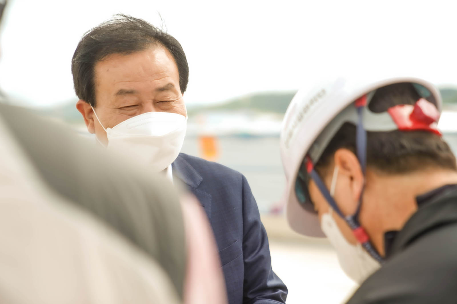 (07.04.종합경기장,목포시노인복지관) 사업현장을 방문한 목포시장의 모습