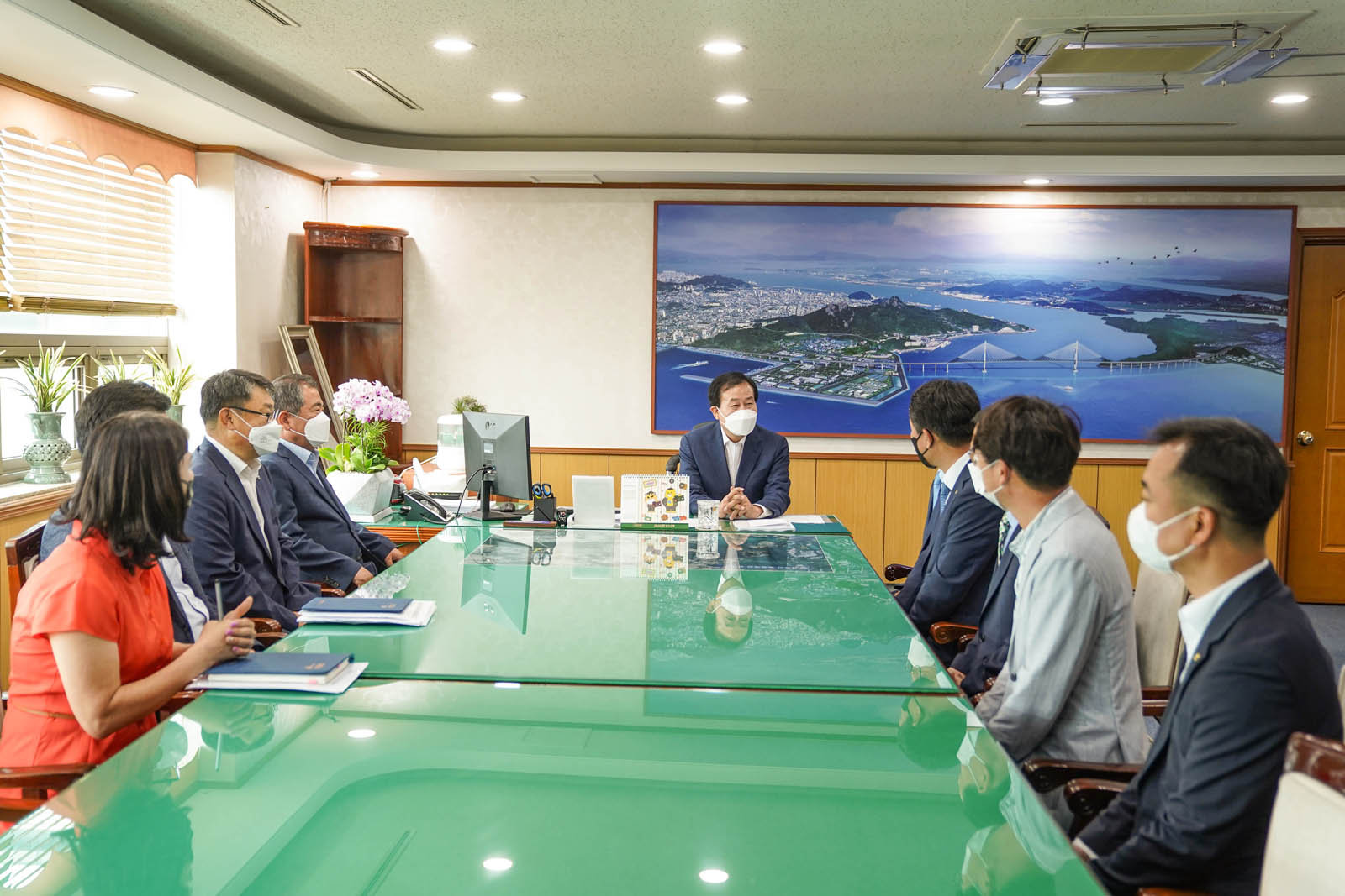 (07.14.시장실) NH농협 전남지부 냉방용품 기탁식