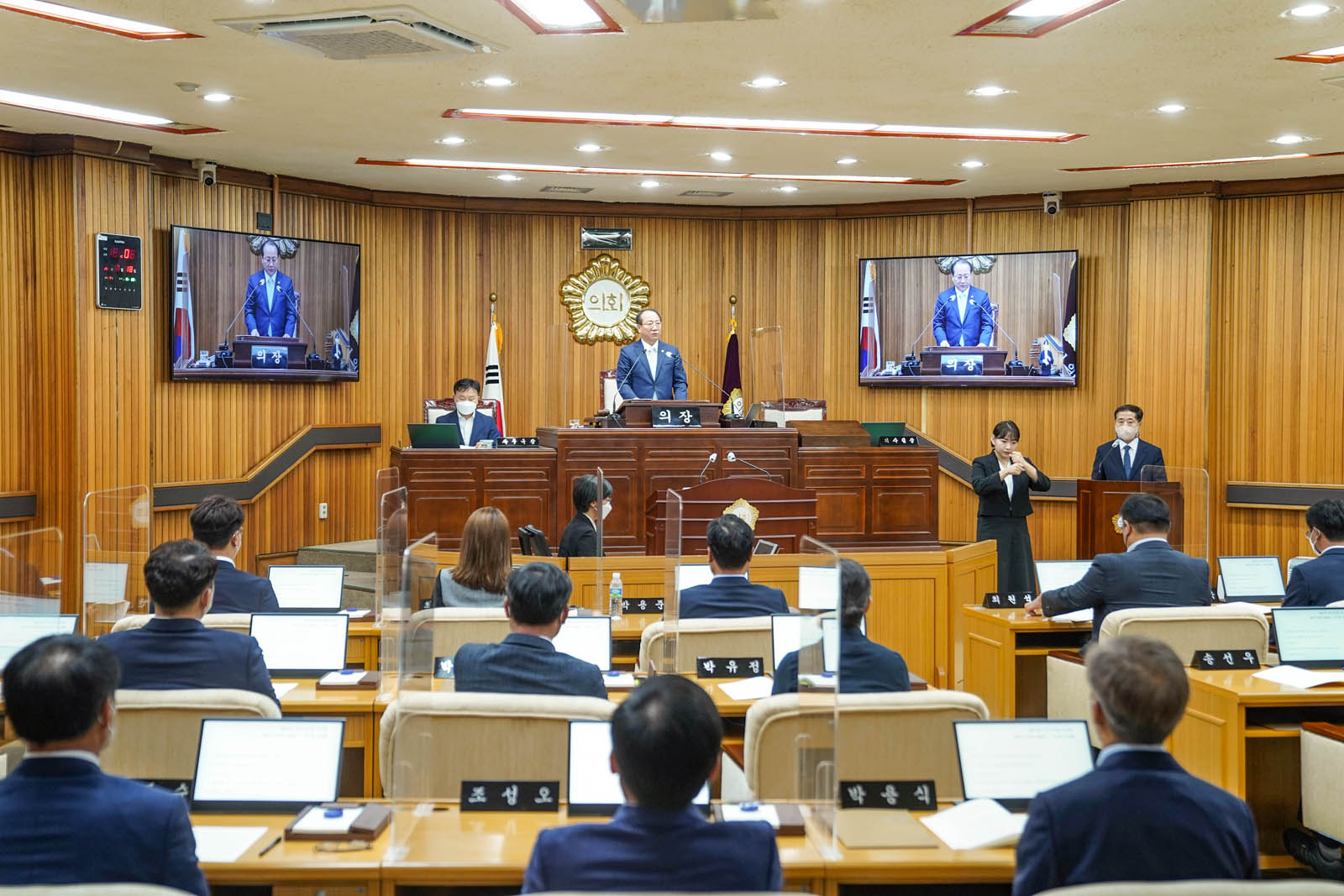 (07.18.본회의장) 제 377회 목포시의회 임시회 개회식 및 1차 본회의