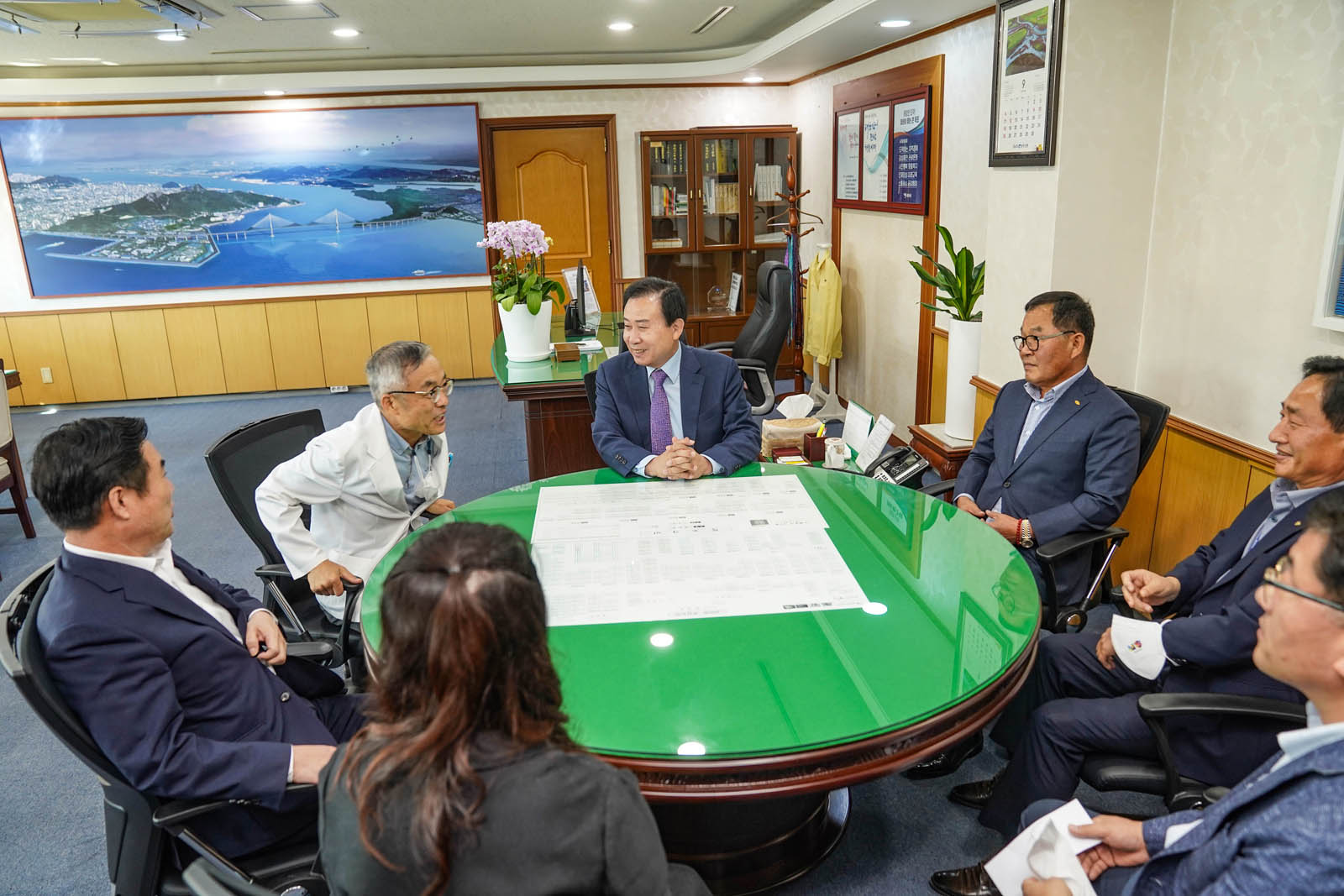 (09.27.시장실) 목포복지재단 신임 이사장 현금 기탁식