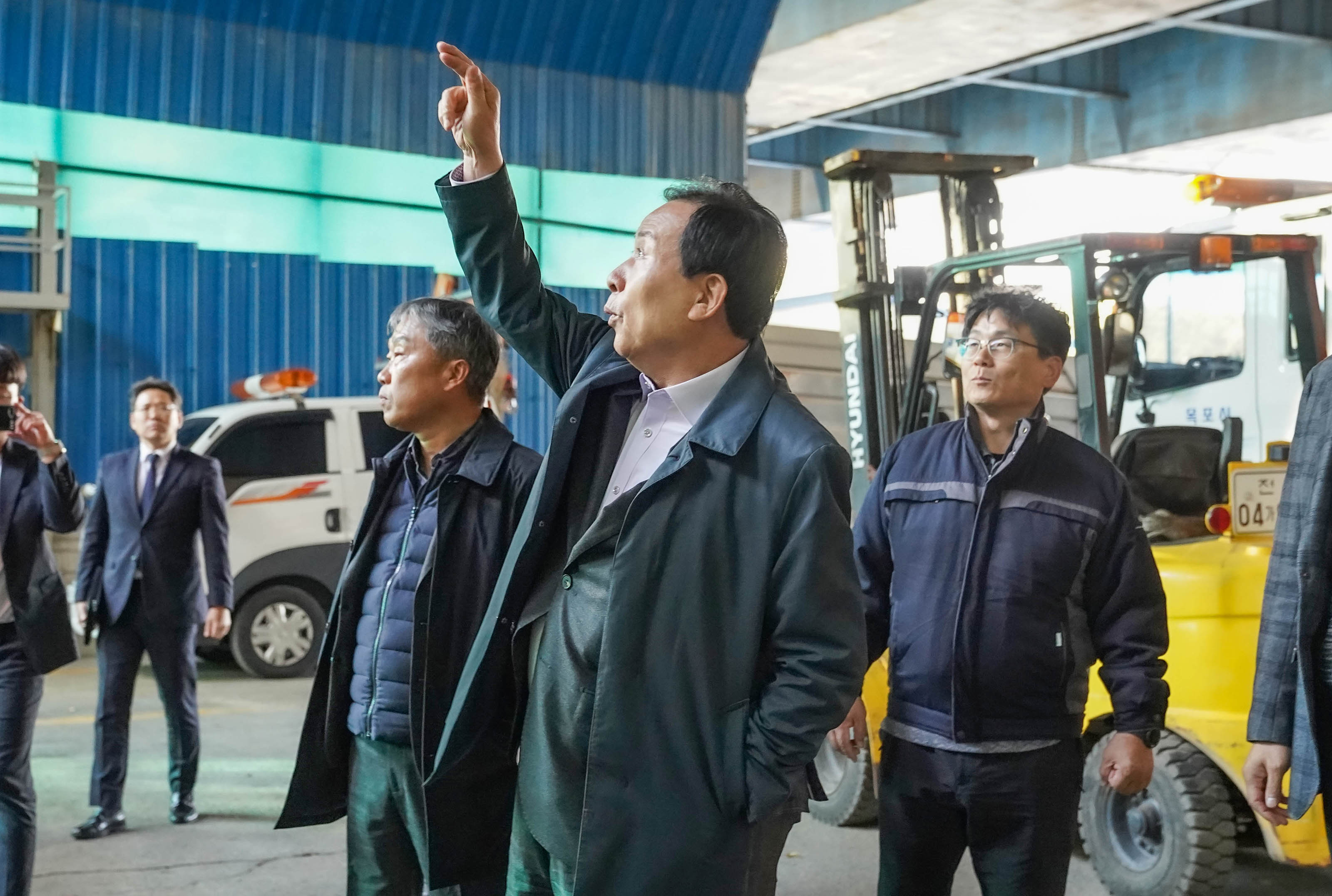 (11.26.제설장비차고지) 동절기 대비 도로제설단 발대식