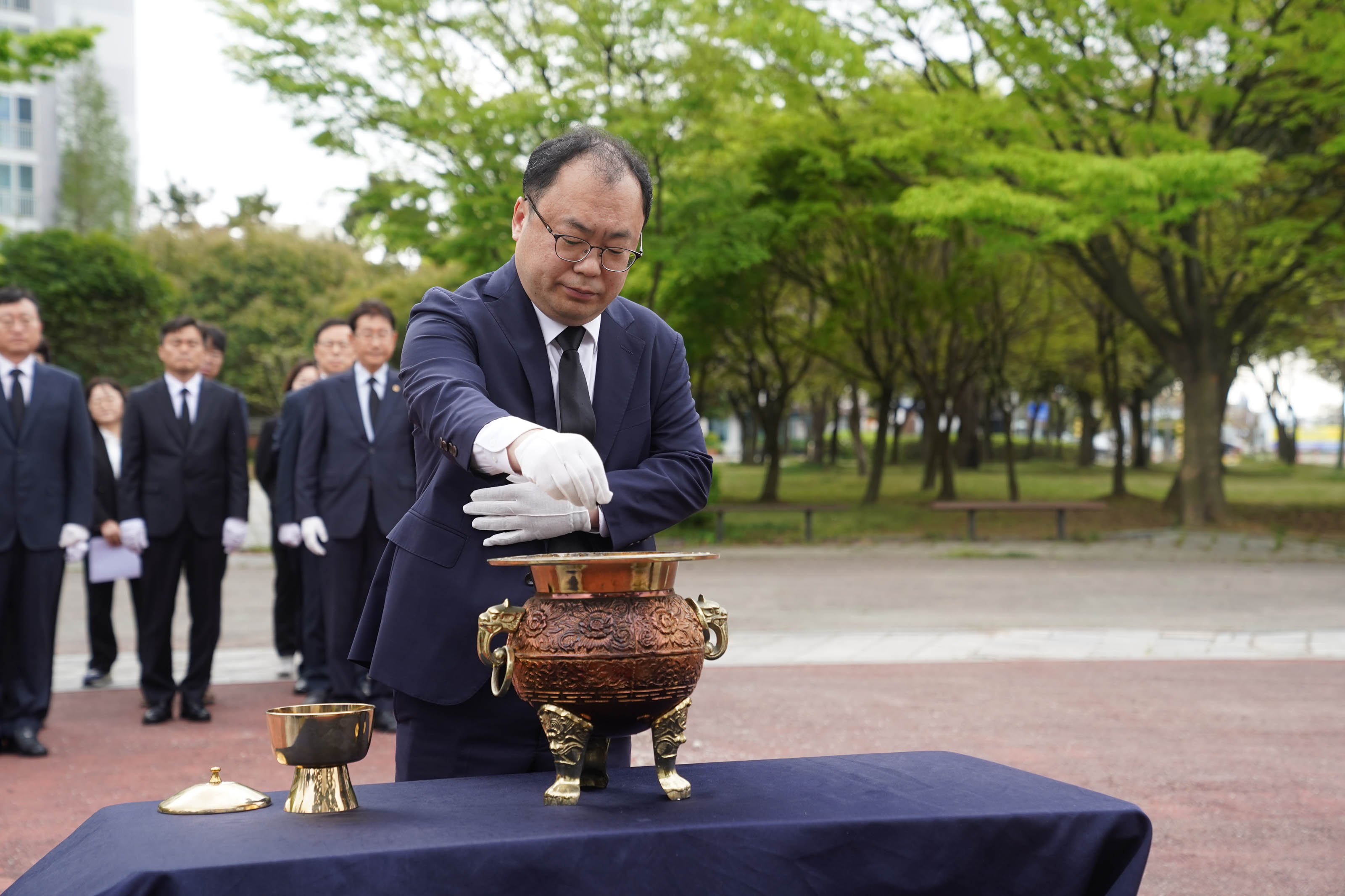 (04.19. 4.19혁명기념비) 제65주년 4.19혁명 합동참배