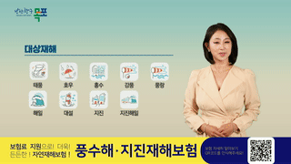 풍수해보험 안내 홍보 영상에 대한 동영상 캡쳐 화면